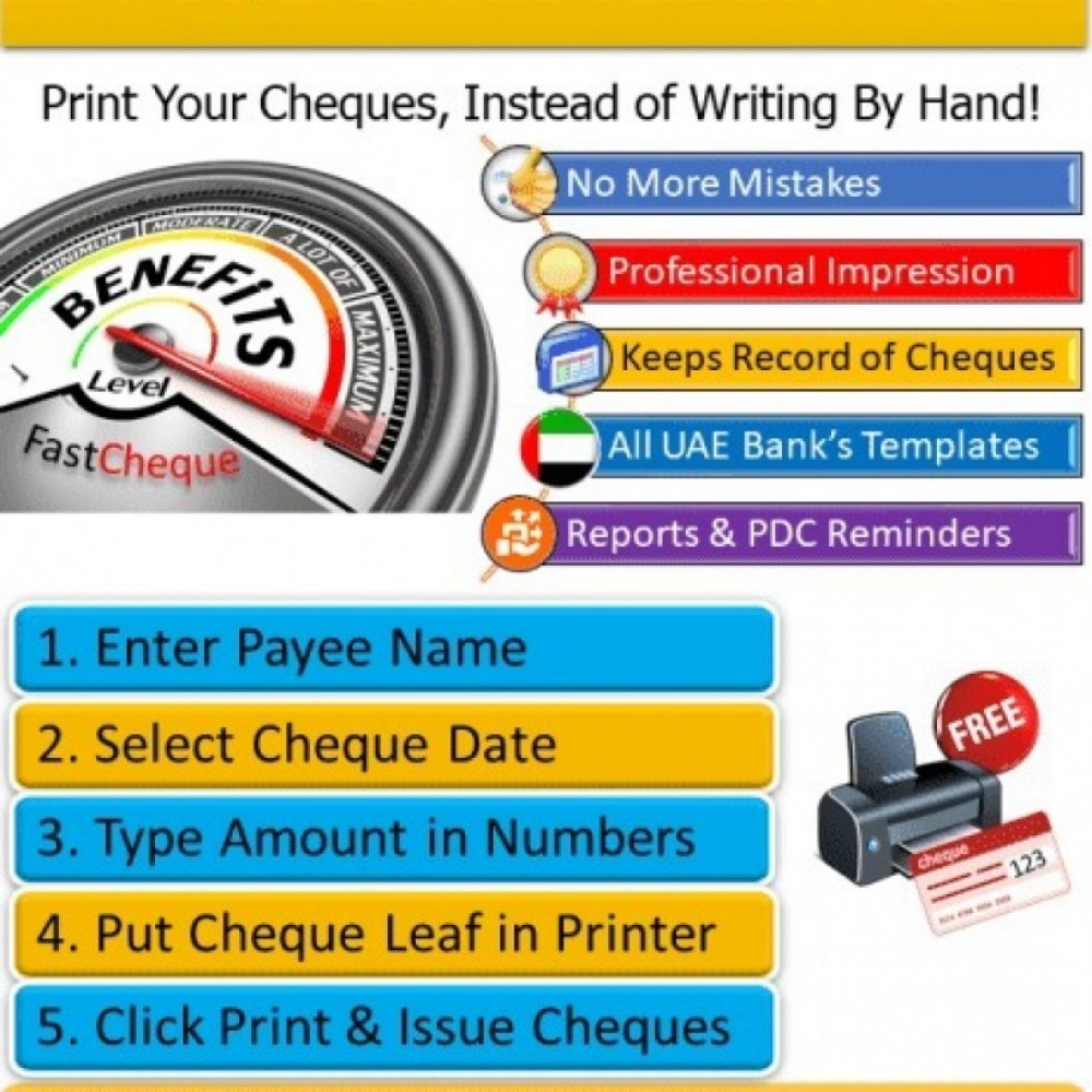Best Cheque Printing Software in Dubai,UAE, Abu Dhabi