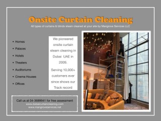 Onsite Professional Curtain, Carpet, Mattress, Sofa Deep/Steam Cleaning Service - Sanitization