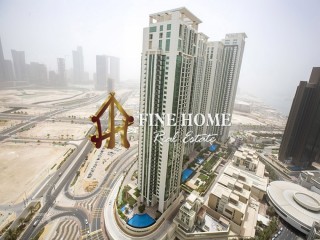 Enjoy a Soothing Sea View in this 1BR Apartment on Marina Square
