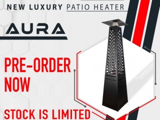 Climate Plus New Model AURA Black Patio Heater